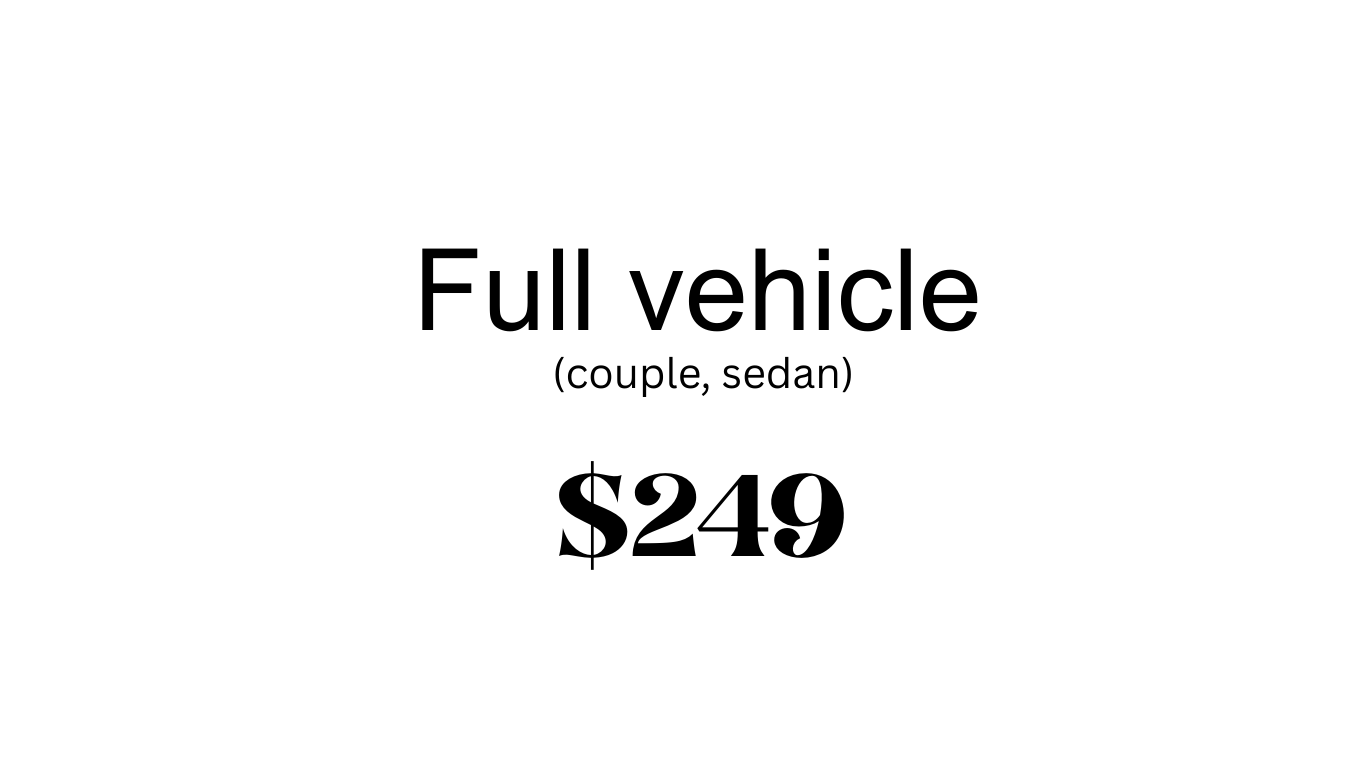 Obsidian - Full vehicle *Couple, Sedan*