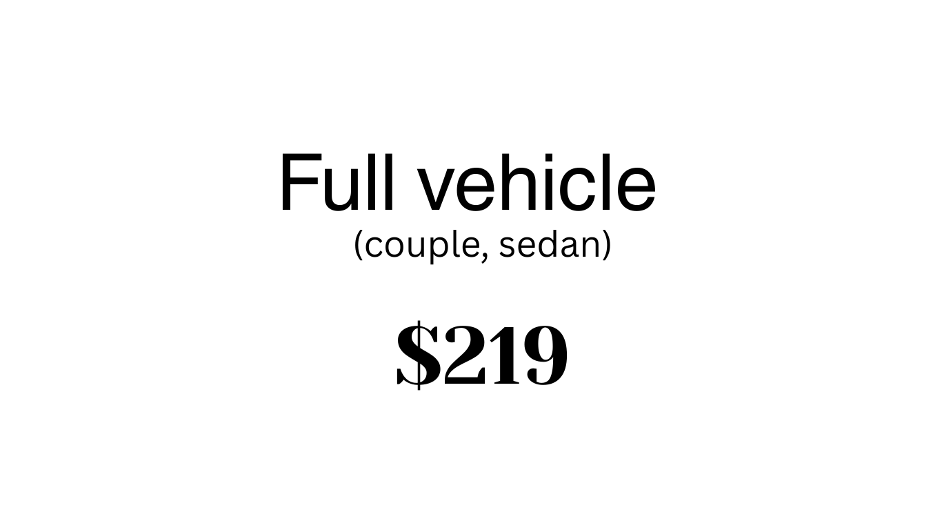 Obsidian - Full vehicle *Couple, Sedan*