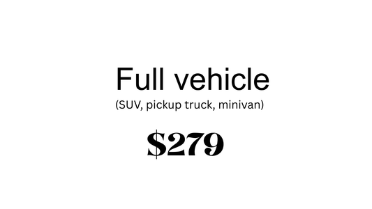 Obsidian - Full vehicle *SUV, Truck, Minivan*