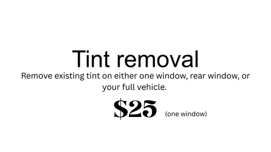 Tint removal (remove tint from any window. please see price in NOTE)