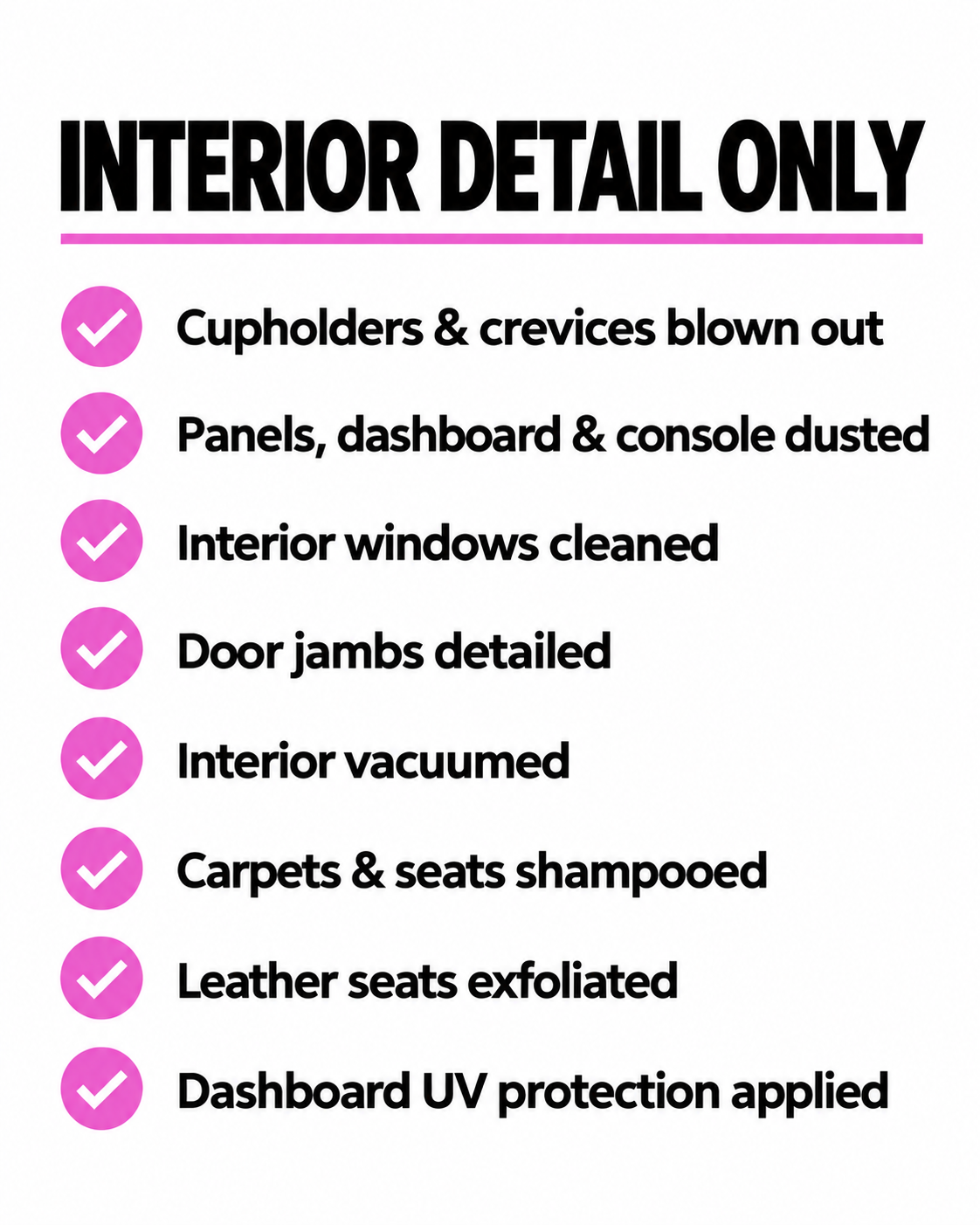 Interior Detail Only